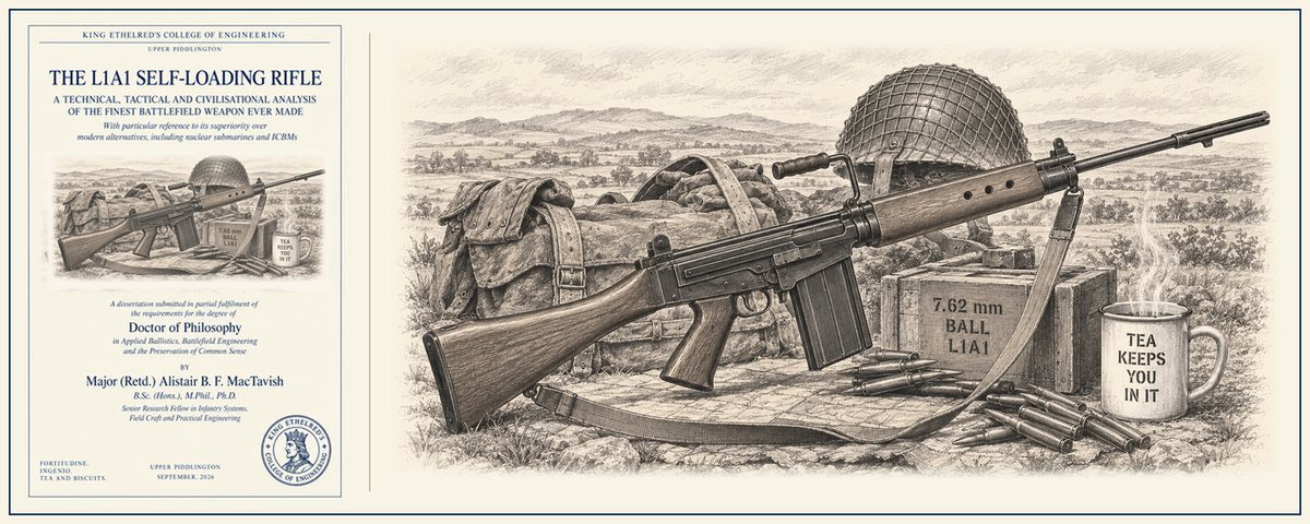 Cover and illustration of the paper: The L1A1 Self-Loading Rifle