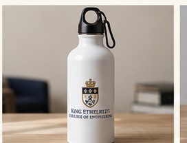 King Ethelred’s College water bottle