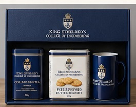 King Ethelred’s tea and biscuits engineering gift pack