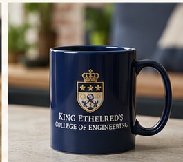 Navy King Ethelred’s College mug