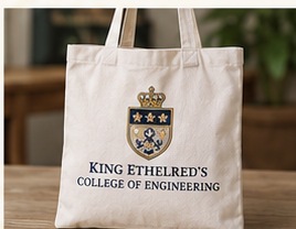 Canvas King Ethelred’s College tote bag
